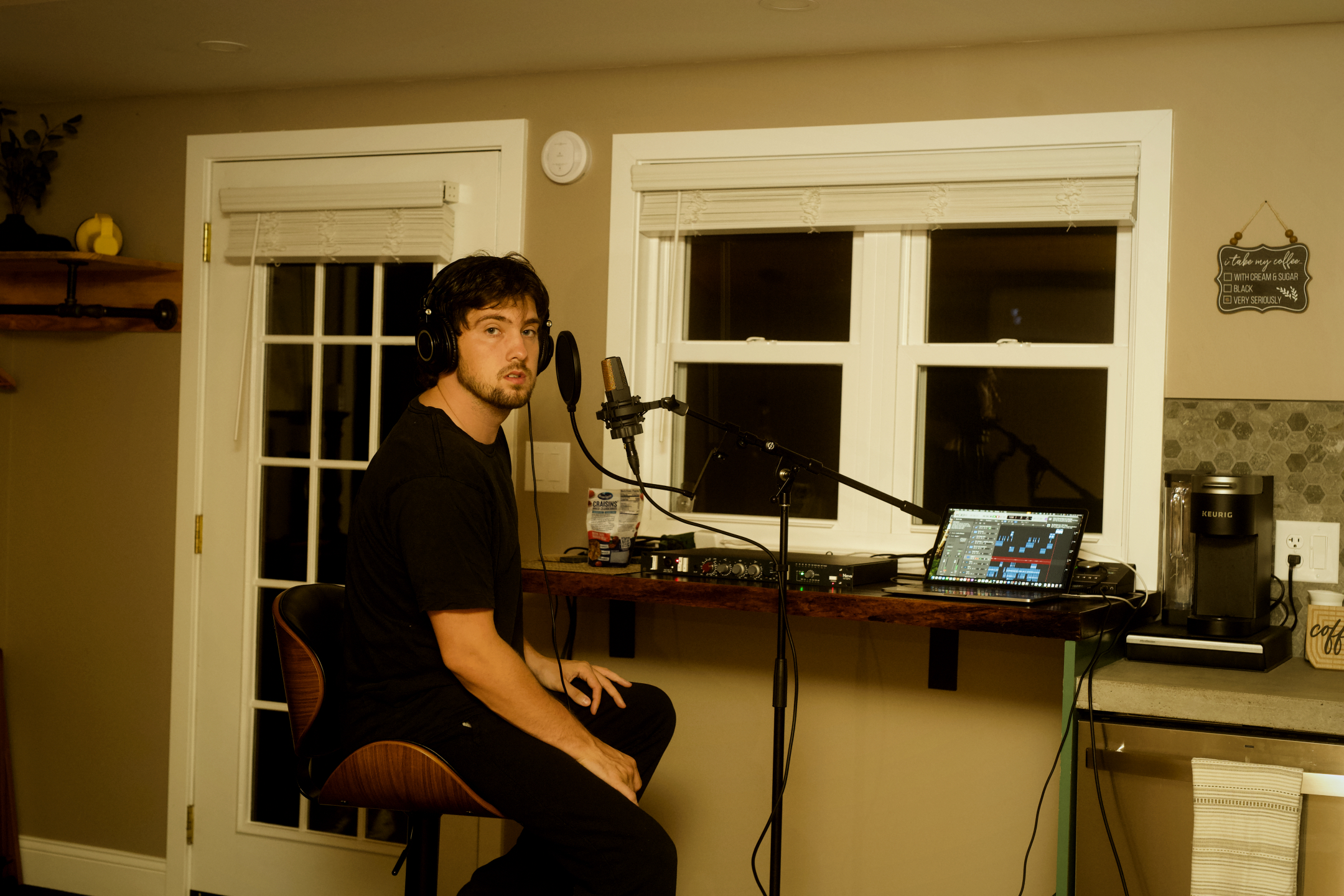 Preston Young at the microphone